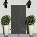 QCQHDU 21 inch Tall Planters for Outdoor & Indoor Plants, 2 Pack Sturdy Plant-Flower-Tree Pots for Front Porch Patio Deck Living Room Decor