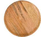 Alpha Living Home Round Wood Chargers Plates 11 Inch Natural Wood Charger Plates Set of 4 - Serving Plates for Dinner, Wedding, Tabletop Decor, Holiday, Party, Baby Shower, Event Decoration - Natural