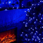 TW SHINE C6 Christmas String Lights, 200 LED 66 FT Christmas Lights Outdoor with 8 Modes Timer, Waterproof Connectable for Indoor Yard Xmas Tree House Christmas Decorations (Blue)
