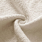MIULEE Textured Boucle Throw Pillow Cover Beige Accent Solid Lumbar Pillow Case Decorative Soft Pack of 1 Couch Cushion Chair Sofa Bedroom Livingroom Home Decor,36x14 Inch