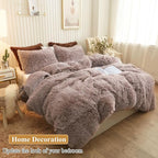 XeGe Faux Fur Throw Pillow Cases, Plush Shaggy Ultra Soft Pillow Covers, Fluffy Crystal Velvet Decorative Pillowcases, Furry Fuzzy Pillow Shams Zipper Closure, Set of 2 (Standard, Khaki)