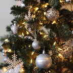 WATERGLIDE 50 LED Outdoor Christmas Lights, 16 FT Battery Operated Mini String Lights with 8 Modes & Timer, Xmas Tree Lights Waterproof for Patio Garden Party Wedding Holiday Decor, Warm White