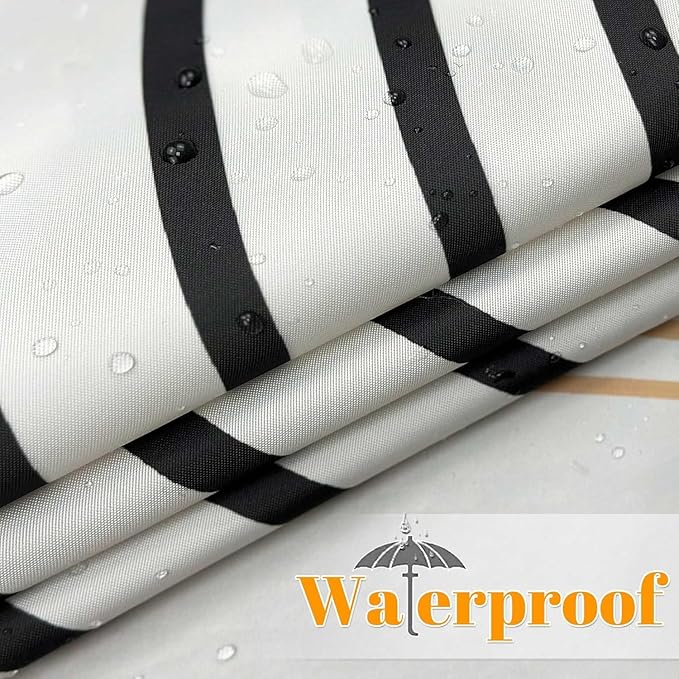 Boho Mid Century Leaf Shower Curtain Set,Arch Sun Design,Minimalistic Leaves Pattern,Waterproof and Luxurious Fabric-12 Hooks(Brown-60" x 72")