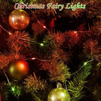 Red and Green Christmas String Lights,4 Pack Fairy Lights Battery Operated with Timer Christma Light for Outdoor/Indoor Waterproof,Twinkle Light for Bedroom Home Wedding DIY Christmas Decorations