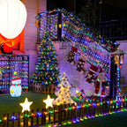 JMEXSUSS 2 Pack Multicolor Fairy Lights Battery Operated, Total 200 LED 66ft Indoor Christmas Twinkle Lights with Remote, 8 Modes Multicolor String Lights for Bedroom Wedding Birthday Party