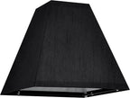 2 Pack Spider Small Square Lampshades,4"×9" × 8.3”inches Black Lampshades for Wall Lamps Table Lamps Floor Lamps-Wall Mount Natural Faux Silk Black Lamp Shade Replacement for Bedroom By GO&SO