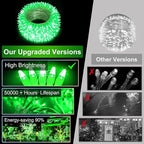 750 LED Christmas Lights Outdoor, 246ft 8 Modes Fairy Lights for Outside, IP44 Waterproof for Xmas Patio Yard Fence Deck Balcony Garden Decor Green