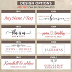 Personalized Wedding Gifts for Couples,Marble Wood Charcuterie Board,Newlyweds,Bridal Shower Gifts for Bride, Husband,Wife,Engagement Gifts,Mr and Mrs gifts,Custom Laser Engraved Cheese Serving Board
