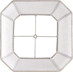 1 Pack Beige Linen Square Lamp Shade 10"Top × 13" Bottom × 10.5" High(Spider) Square Cut Corners, Handcrafted, Easy Assembly Medium Modern lampshade for Table & Floor Lamps By GO&SO