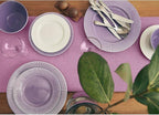 Solino Home Linen Violet Table Runner 90 Inches Long - 100% Pure Linen Dining Table Runner 14 x 90 Inch for Halloween, Holiday - Fete