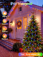 960 LED Christmas Slow Twinkle Cluster Lights, Firecracker Fairy Lights Plug in with 15 Modes & Timer Function, 39FT Waterproof String Lights for Indoor Outdoor Tree Christmas Decorations, Multicolor