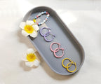 Gray Small Tray (11.8 inch), Oval Tray for Kitchen Counter, Bathtub Bathroom Vanity Items, Countertop Organizer, Coffee Accessory, Bar, Serving Seasoning, Salt and Pepper, Soap, Perfume.