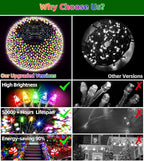 300LED Christmas Lights Outdoor Indoor Use, 12 Lighting Modes 75ft Christmas Tree Lights with Timer, Dimmable Multicolor LED StringLights Waterproof for Yard Tree Wedding Party Holiday Multicolor