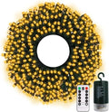 echosari 200 LED 66ft Christmas String Lights Battery Operated, Battery Christmas Lights with Remote Timer Outdoor Fairy Lights for Wreath Party Trees Decor (Warm White)