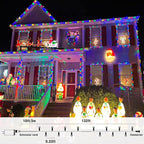Christmas Lights Indoor, 132FT 400 LED Outdoor String Lights with 8 Modes Waterproof, Plug in Fairy Twinkle Lights Clear Wire for House Bedroom Patio Window Garden Wedding Decorations
