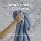Brooklinen Super-Plush Turkish Cotton Bath Sheets Set of 2 Cotton, 820 GSM, Highly Absorbent, Machine Washable, Perfect for Home & Bathroom (40" x 65", Ocean Blue)