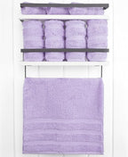 American Soft Linen Luxury Hand Towels for Bathroom, 600 GSM 100% Cotton Turkish 4 Piece Hand Towel Set, 600 GSM Hand Face Towels for Kitchen, Lilac Hand Towels