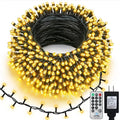 echosari 400 LED Christmas String Lights, Extra Long 66Ft Outdoor String Lights End-to-end Plug in with Remote Timer for Garden Patio Christmas Tree Decor (Warm White)