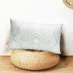 Decorative Throw Pillow Covers Set of 2 Light Blue Retro Pillow Covers 12x20 inch Super Soft Short Plush Square Throw Pillows,Farmhouse Outdoor Boho Pillow Covers for Couch Living Room