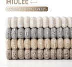 MIULEE Boho Farmhouse Throw Pillow Covers 18x18 Inch Set of 4 Neutral Tan Decorative Cushion Covers Soft Corduroy Nordic Home Decor for Couch Bed Sofa Living Room