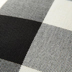 MIULEE Halloween Pack of 2 Classic Retro Checkers Plaids Polyester Linen Soft Solid Black and White Decorative Throw Pillow Covers Home Decor Outdoor Cushion Case for Sofa Bedroom Car 12 x 20 Inch