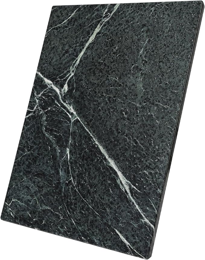 Koville Indian Natural Marble Cutting Board for Kitchen, 16x20inch Extra Large Hand Crafted Marble Slab for Cheese, Charcuterie, Pastry Board - Wedding Gift, House Warming Gift