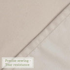 Ruched Ruffled Shower Curtain 72" W x 72" H, Beige Microfiber Rustic Decorative Bath Curtain for Bathroom, Farmhouse and Boho Bathroom Décor, Machine Washable (LQ-38)