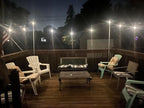 Brightech Ambience Pro 27 Ft Solar Powered String Lights - Commercial Grade Waterproof Patio Lights with Edison Bulbs - Shatterproof LED Solar Outdoor String Lights - 1W LED, Soft White, 12 Bulbs