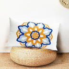Decorative Throw Pillow Covers Set of 2 Dahlia Floral Pillow Covers 12x20 inch Super Soft Short Plush Square Throw Pillows,Farmhouse Outdoor Pillow Covers for Couch Sofa Bed Living Room