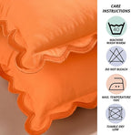 Folkulture Throw Pillow Covers | (20 x 20) Set of 2 Orange Fall Pillow Covers for Fall Living Room Decor | Boho Throw Pillow or Accent Pillow | Couch Pillow Cover for Thanksgiving Decorations