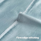FUTEI Light Blue Chenille Decorative Throw Pillow Covers 22x22 Inch Set of 2,Soft Embossed Striped Textured Cushion Case,Modern Home Decor for Couch Bed Living Room