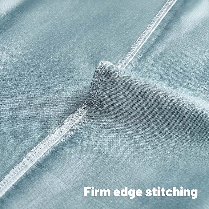 FUTEI Light Blue Chenille Decorative Throw Pillow Covers 18x18 Inch Set of 2,Soft Embossed Striped Textured Cushion Case,Modern Home Decor for Couch Bed Living Room