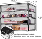 Sorbus Makeup Organizer - 4 Drawer Acrylic Make Up Organizers and Storage for Cosmetics, Jewelry, Beauty Supplies, Clear Makeup Organizer for Vanity, Girl's Room, College Dorm, Counter, Bathroom Sinks