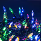 Dazzle Bright 200 LED Christmas Mini String Lights, 65FT Connectable Waterproof 8 Modes Fairy Lights for Indoor Outdoor Patio Garden Holiday Party Decorations (Multi-Colored)
