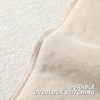 FUTEI Beige Throw Pillow Covers 24x24 Inch Set of 2,Furry Faux Fur Teddy Boucle Textured Cushion Covers,Soft Fluffy European Pillow Shams,Home Decor for Couch Bed Living Room Office Car