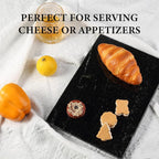 Koville Brazilian Natural Marble Cutting Board for Kitchen, 12x8inch Hand Crafted Marble Slab for Cheese, Charcuterie, Pastry Board - Wedding Gift, House Warming Gift
