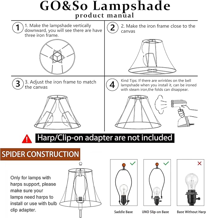 GO&SO Medium Burgundy Red Lampshade Square Cut Corner Lamp Shade for Floor and Table Lamps, 6.5x13.2x10.6", Burgundy, Natural Faux Silk Octagonal & Bell Lampshade,Easy Assembly Required