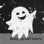 Metawu Halloween Shower Curtain Ghost Shower Curtains Sets Spooky Boo Bathroom Curtain for Kids Washable Waterproof Bathtubs Curtains 72"×72" with 12 Hooks Bathroom Decoration