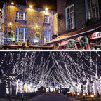 ILLUMINEW 300 LED Cool White Outdoor Indoor String Lights, Safety Plug in 8 Modes Christmas Decorations, 108 ft Twinkle Fairy Lights for Bedroom, Wedding, Party(300Led-Cool White)