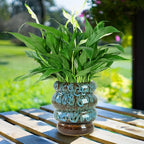 Ceramic 5 inch Plant Pot - Planter for Indoor Plants with Drainage Hole, Flower Pots for Orchid, Succulent,Outdoor Plants, Modern Glaze Planters for Home Office Decor Gift