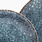 Larder & Vine Ceramic Stoneware Dinnerware 16-Piece Set, 4 Place Settings (Bondi Waters)