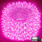 Christmas Lights Indoor, 132FT 400 LED Outdoor String Lights with 8 Modes Waterproof, Plug in Fairy Twinkle Lights Clear Wire for House Bedroom Patio Window Garden Wedding Decorations