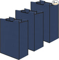 Bonuci 3 Pcs Laundry Sorter Replacement Bags Hamper Cart Removable Replacement Laundry Storage Organizer Bag Hamper Liner, No Hooks 14.76 x 8.66 x 21.65 Inch (Dark Blue)