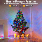 800 LED String Lights Indoor Outdoor, 262FT Christmas String Lights for Outside 8 Modes Clear Wire, Plug in Twinkle Fairy Lights for Bedroom Party Garden Christmas Tree Decorations, Multicolor
