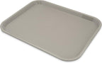 Carlisle FoodService Products Cafe Plastic Fast Food Tray, 14" x 18", Gray