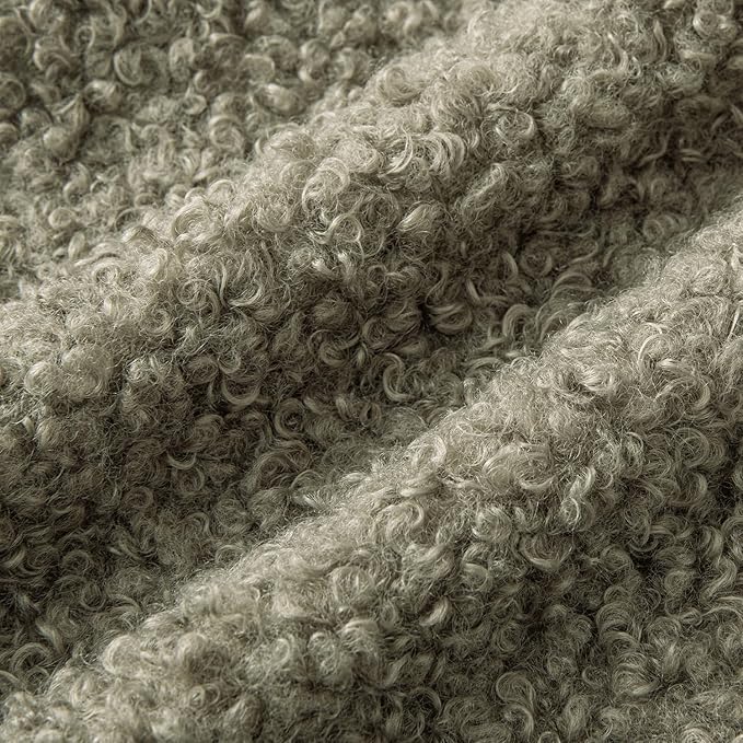 MIULEE Pack of 2 Throw Pillow Covers 20x20 Inch Sage Green Faux Fur Decorative Sherpa Pillow Covers Fuzzy Accent Soft Sheepskin Fleece Cushion Cases for Boho Home Decor Couch Living Room Bed