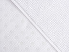 Cotton Paradise 100% Cotton Non Slip Bath Mats for Bathroom, 17x24 inch Soft Absorbent Quick Dry Machine Washable Floor Bath Mat, White