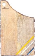 Mango Wood With Tree Bark Multi Cutting Board, Chopping Board, Cheese Board, Bread, and Charcuterie - Decorative Wooden Serving Board for Kitchen and Dining 14x9 Inches