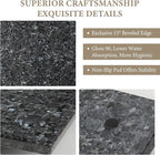 Koville Norwegian Natural Granite Cutting Board for Kitchen, 16x20inch Extra Large Hand Crafted Stone Slab for Cheese, Charcuterie, Pastry Board - Gift for Wedding, House Warming