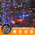Extra Long 264Ft 800 LED Christmas Lights with Timer, Green Wire Fairy Starry String Lights Plug in, 8 Modes and Memory, forIndoor Outdoor Xmas Tree Wedding Party Decoration,Multicolor